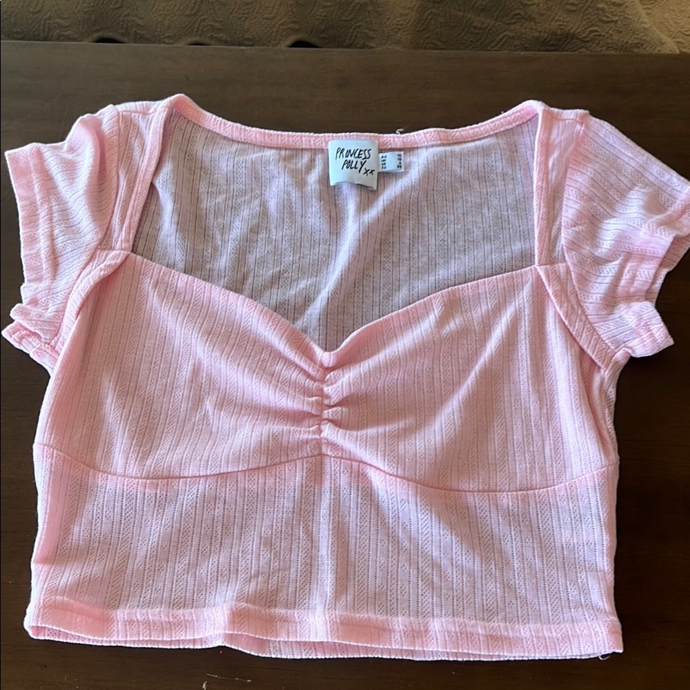 Princess Polly Crop Top Womens 6 Pink